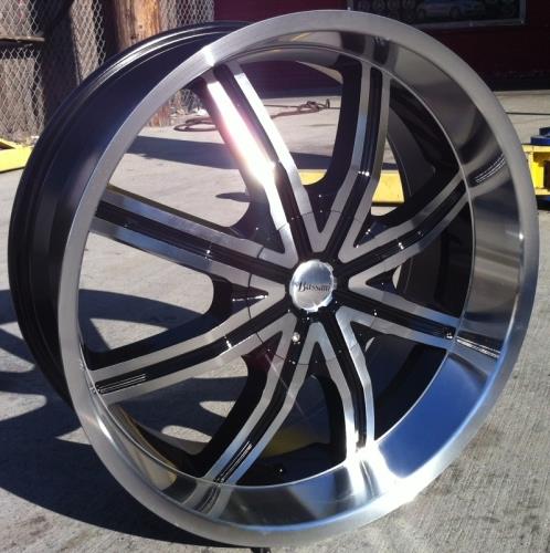 [DZ102B2230+15] DZ-102 (BASSANI B102) MACHINE/BLACK 22X9.5 5X115/5X4.75 +15