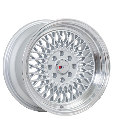 [F01MS1504+25] F1R-F01 MACHINE/SILVER POLISH LIP 15X8.0 4X100/4X4.5+25