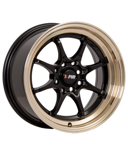 [F03B1504+25] F1R-F03 BLACK/BRONZE LIP 15X8.0 4X100/4X4.5+25