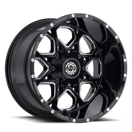 [SC10-20091261351397=12ML] SC10 20X9 6X135/139.7 -12 CB106.1 BLACK MILLED