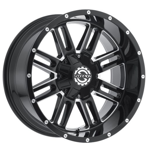 [SC18-20091261351397-12ML] SC18 20X9 6X135/139.7 -12 CB106.1 BLACK MILLED