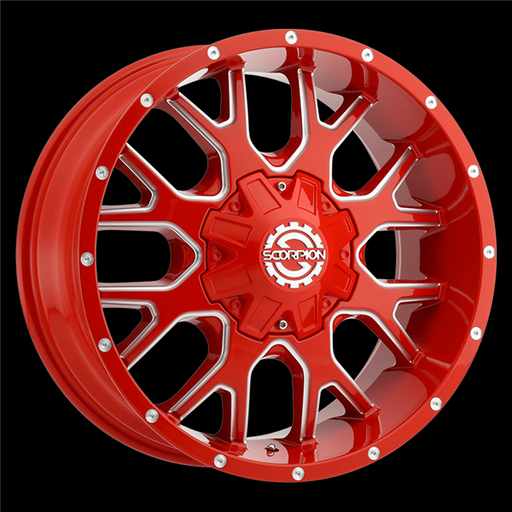 [SC19-20101261351397-19RML] SCORPION SC-19 20X10 6X139.7/135 -19MM 106.1 RED MILLED