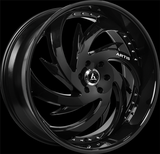 [A204-2610-82-20FB] SPADA 26X10 6X139.7 +20MM 78.1MM CB FULL GLOSS BLACK