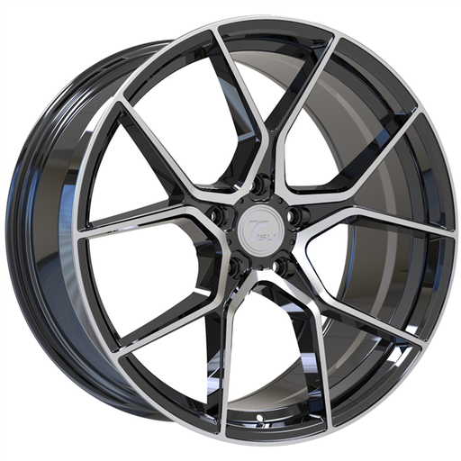 [221312095120BM] STEALTH 20X9 5X120 +35MM 73.1 GLOSS BLACK MILLED ** FLOW FORM **