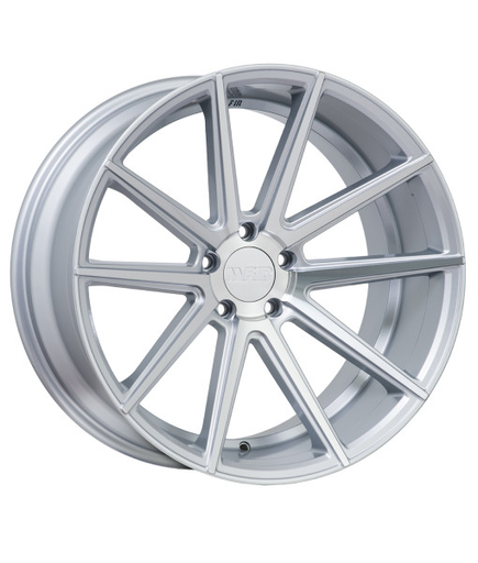[F27MS2029+20] F1R-F27 MACHINE/SILVER 20X10.5 5X115/5X4.5 +20 ** STAGGERED **