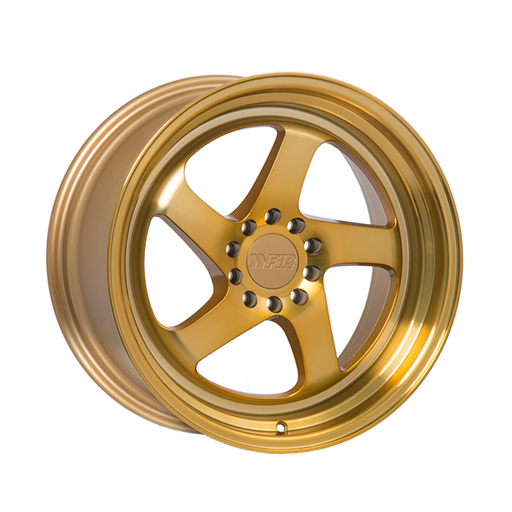 [F-28188551001143+38MG] F1R-F28 MACHINE GOLD 18X8.5 5X100/5X4.5+38 *STAGGERED*