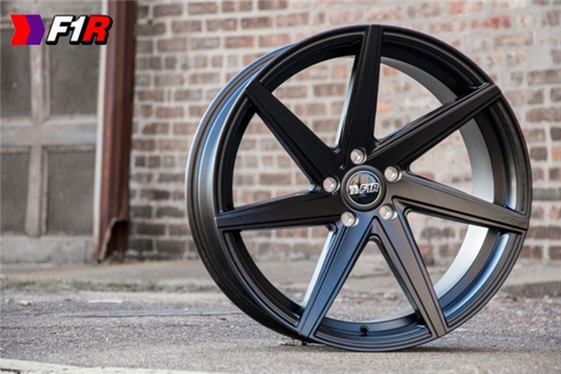 [F35B2032+35] F1R-F35 SATIN BLACK 20X8.5 5X4.75 +35 *STAGGERED*