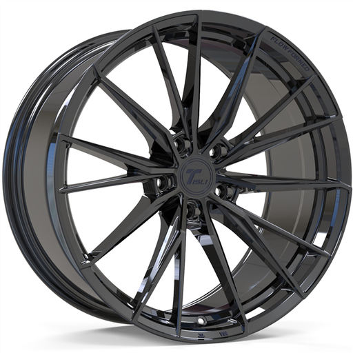 [GALAXY19955112] TISLI GALAXY 19X9.5 5X112 +42MM 66.56 GLOSS BLACK