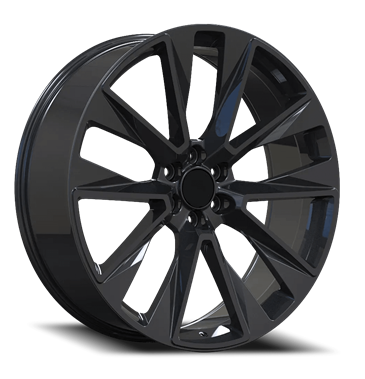 [GM6GB2252+24] GM-6 GLOSS BLACK 22X9.0 6X5.5 +24 +78.1