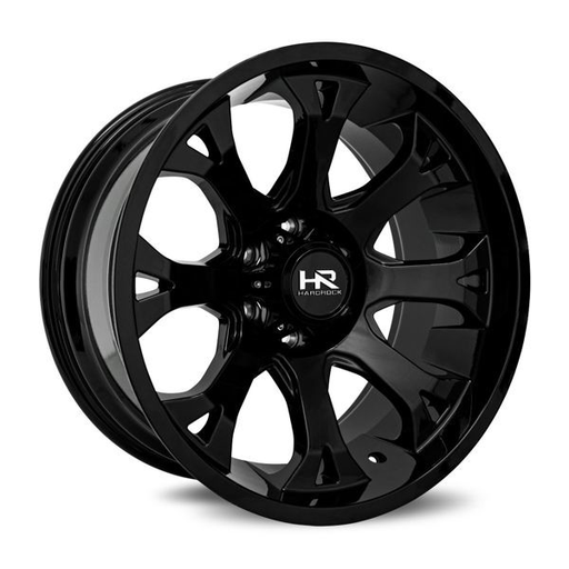 [H505-201285144BM] HARDROCK OFFROAD (H-505 BLOODSHOT XPOSED) GLOSS BLACK MILLED 20X12 5X139.7/5X5.5 -44 +87.1