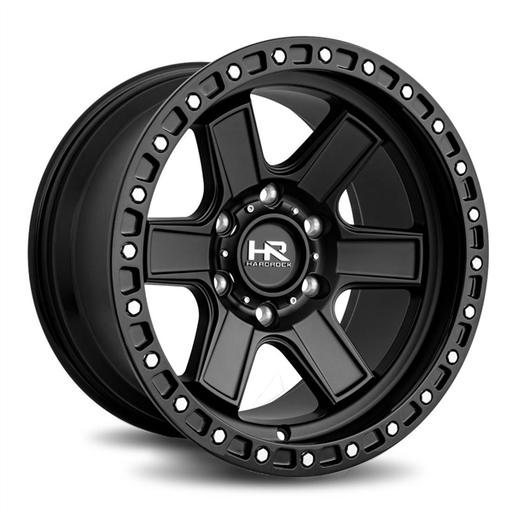 [H104-179083112BB] HARDROCK OFFROAD-H104 MATTE BLACK/BLACK B/L 17X9.0 6X5.5 -12 +87.1