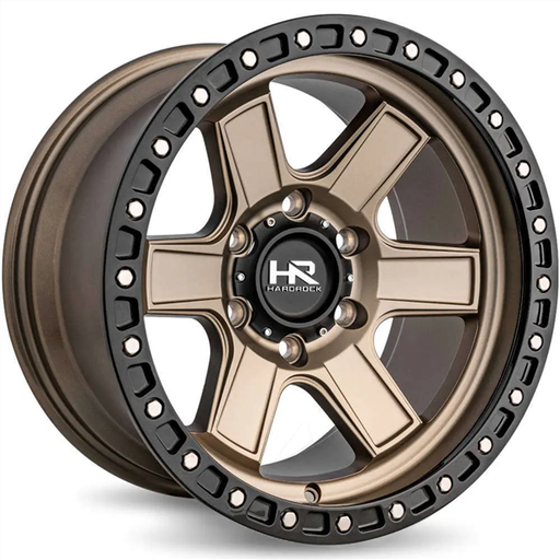 [H104-179036112BR] HARDROCK OFFROAD-H104 MATTE BRONZE/BLACK B/L 17X9.0 6X135 -12 +87.1