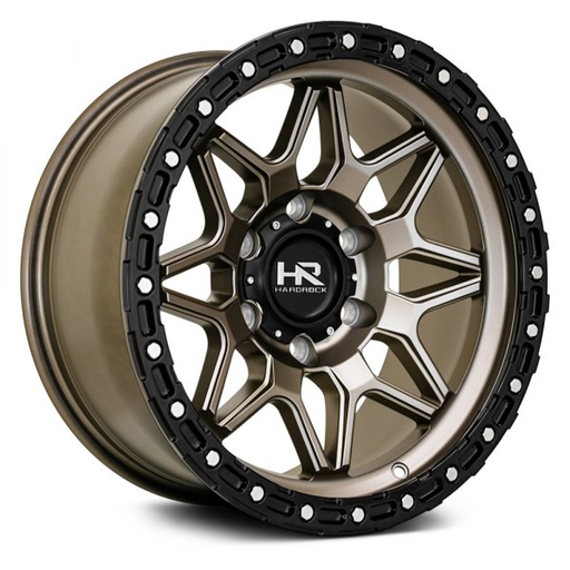 [H105-179073112BR] HARDROCK OFFROAD-H105 MATTE BRONZE/BLACK LIP 17X9.0 5X127 -12 +78.1