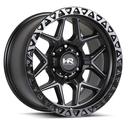 [H107-179073112BB] H107 17x9 5x127 -12 78.1 Matte Black-Black B/L