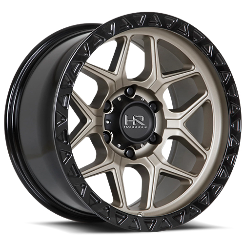 [H107-179073112BR] H107 17x9 5x127 -12 78.1 Matte Bronze-Black B/L
