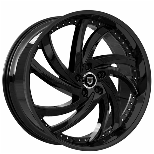 [690-2490-13-25FB] TURBINE 24X9 5X120 +25MM 74.1MM CB FULL GLOSS BLACK
