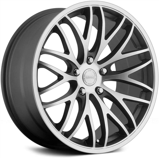 [KGTM9855I45HSM] KATANA-GTM HYPER SILVER/MACHINE FACE 19X9.5 5X4.75 +45 +72.6