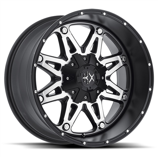 [KX02-189021MBF] KX-02 MATTE BLACK/MACHINE FACE 18X9.0 5X127/5X139.7 -12 +87.1