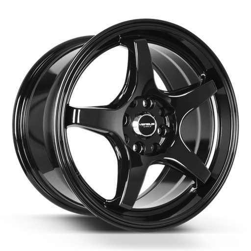 [VS00517810H/114.3BLACK] VERSUS VS005 17X8 5X100/114.3 ET+40 C.B-73.1 Gloss Black