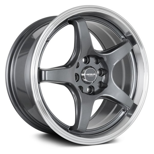 [VS0051788H/114.3GM/ML] VERSUS VS005 17X8 4X100/114.3 ET+40 C.B-73.1 GUNMETAL MACHINED LIP