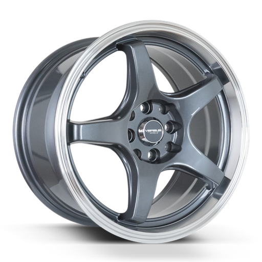 [VS00517810H/114.3] VERSUS VS005 17X8 5X100/114.3 +40 CB73.1 GUNMETAL MACHINED LIP
