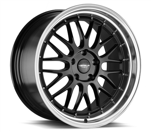 [VS24319855120+35BML] VERSUS VS243 19X8.5 5X120 +35 CB72.6 BML BLACK MACHINED LIP