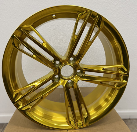 [LB70181GP2032+35] LB-70181 GOLD POLISHED 20X10.0 5X4.75/5X120 +35 +66.9 *FORGED 1 PC.* **NO CENTER CAPS**