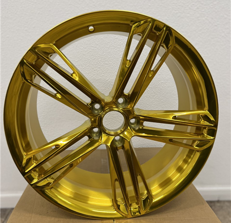 [LB70181GP2032+27] LB-70181 GOLD POLISHED 20X9.0 5X4.75/5X120 +27 +66.9 *FORGED 1 PC.* **NO CENTER CAPS**
