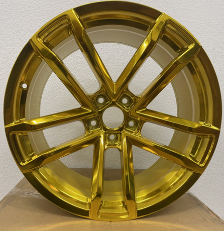 [LB70182GP2032+23] LB-70182 GOLD POLISHED 20X10.0 5X4.75/5X120 +23 +66.9 *FORGED 1 PC.* **NO CENTER CAPS**