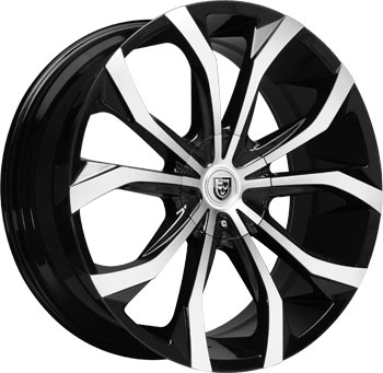 [LEXANILUSTB2663+35] LEXANI-LUST MACHINE FACE/BLACK 26X10 5X130 +35 **we have on market st**