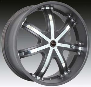 [MS50B2031+20-2] MASSA-50 20X8.5 5X4.5/5X127+20 BLACK CHROME INSERTS