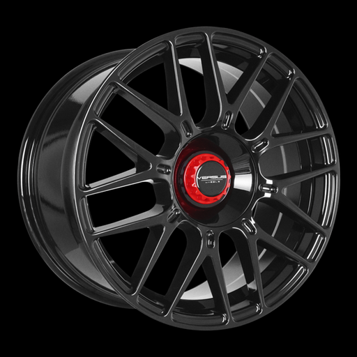 [VS22188510105110REDBLACK] VS22 18X8.5 10X105/110 +35 CB73.1 BLACK RED CAP