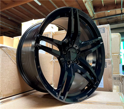 [MB3GB2025+35] MB-3 GLOSS BLACK 20X8.5 5X112 +35 +66.6 *AW*