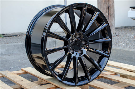 [MB4GB1825+35-2] MB-4 GLOSS BLACK 18X8.5 5X112 +35 +66.6