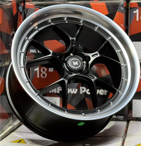 [MFL11995512038MBML] MFLOW MFL1 MATTE BLACK MACHINED LIP 19X9.5 5X120/5X4.75 +38 +72.6