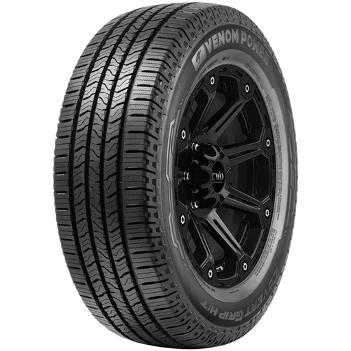 [VPCGHT13] LT225/75R16 VENOM POWER COVERT GRIP H/T 10PLY 115/112R BLK M+S***50K***+ROAD HAZARD