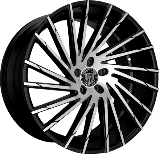 [663-2410-82-25MB] WRAITH 24X10 6X139.7 +25MM 78MM GLOSS BLACK MACHINED FACE