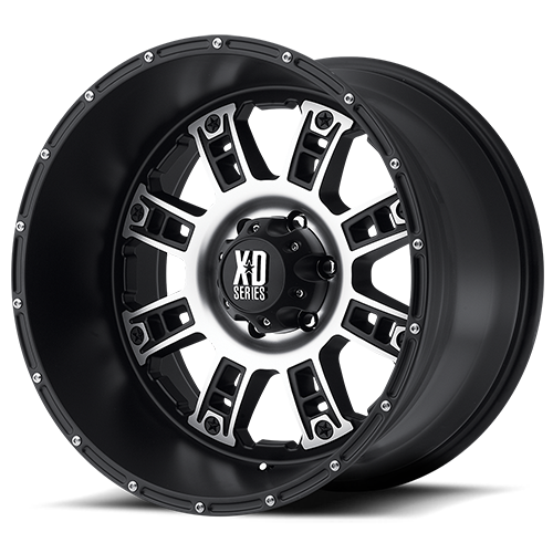 [XD80921268744N] XD809 20X12 RIOT 6x139.70 -44 MATTE BLACK MACHINED C.B-106.25 XD