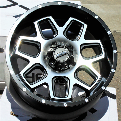 [MKWM92B1836+10] MKW-M92 SATIN BLACK/MACHINED 18X9.0 5X127 +10 +78.1 *M92-1890512710B*