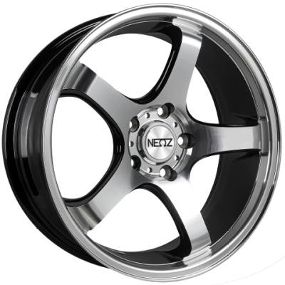 [NZ5006BMF2029+38] NEOZ-NZ5006 BLACK/MACHINE FACE 20X9.0 5X4.5+38+73.1