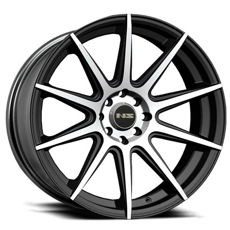 [TR1501BMF1715+38] NS-TR1501 BLACK/MACHINE FACE 17X7.5 5X100/5X4.5+38 **526**
