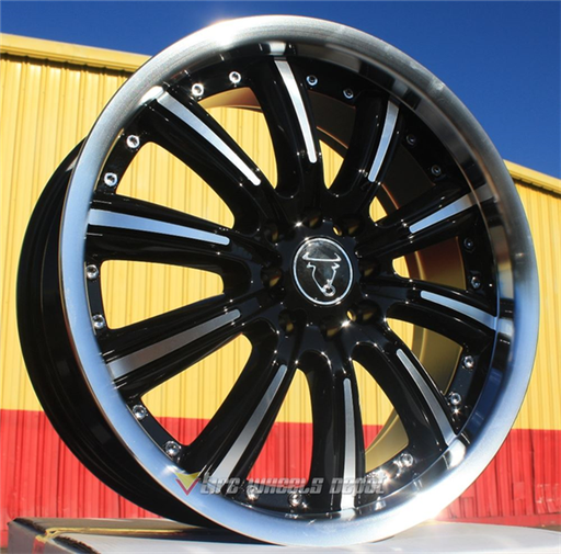 [TR9017BMF1704+40] NS-TR9017 BLACK/MACHINE FACE 17X7.0 4X100/4X4.5 +40 **199**