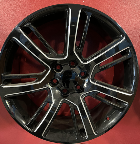 [D04-2290655+31BMW] O.E. REVOLUTION-D04 GLOSS BLACK/MILLED 22X9.0 6X5.5 +31 +78.1 *RT*