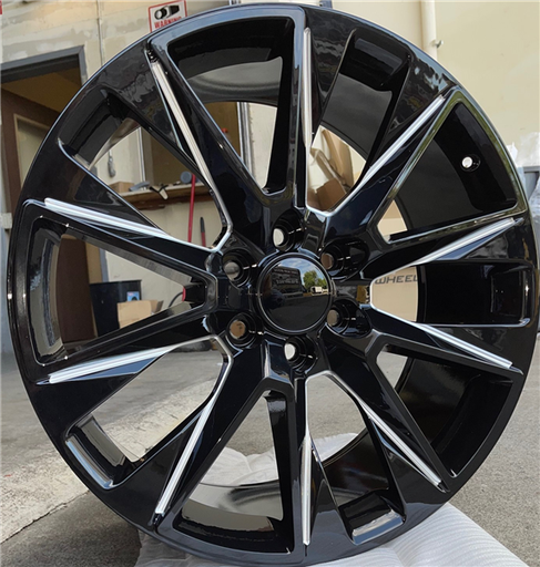 [D35-2290655+31GBML] O.E. REVOLUTION-D35 GLOSS BLACK/MILLED 22X9.0 6X5.5 +31 +78.1
