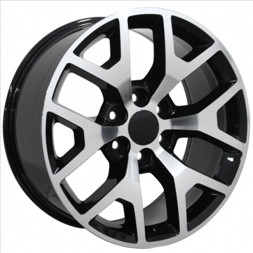 [G04-2610655+31GBM] O.E. REVOLUTION-G04 GLOSS BLACK/MACHINE FACE 26X10 6X5.5 +31 +78.1 *NC*