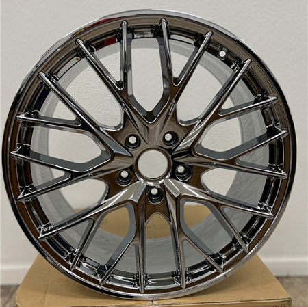 [P421NC2163+62] P-421 NANO CHROME 21X9.5 5X130 +62 +71.56 *FORGED 1 PC.* **NO CENTER CAPS**
