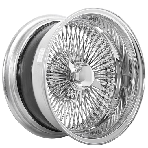[PW13700REV100C] PLAYER WIRE WHEEL -ALL CHROME 13X7 100-SPOKE REVERSE OFFSET