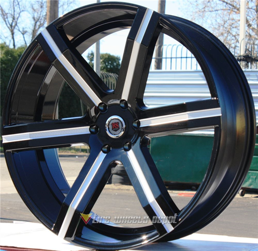 [RSW100BM2652+25] RED SPORT-100 BLACK/MACHINE 26X10 6X5.5+25+78.1 (NO RIVETS)