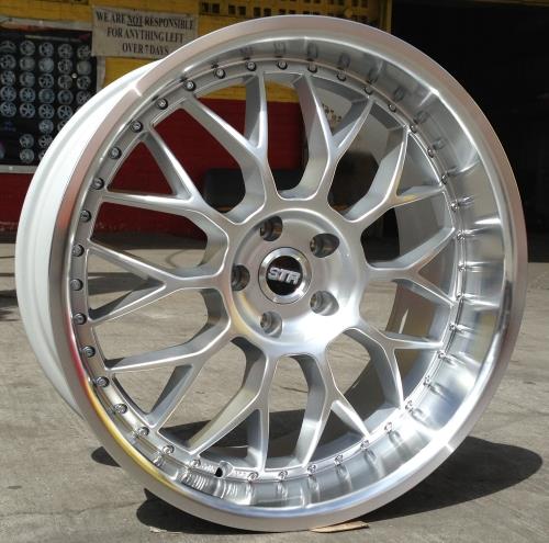 [REDLINE101HS2032+17] REDLINE-101 HYPER SILVER/MACHINE LIP 20X8.5 5X4.75/5X120+17 **STAGGERED ONLY**
