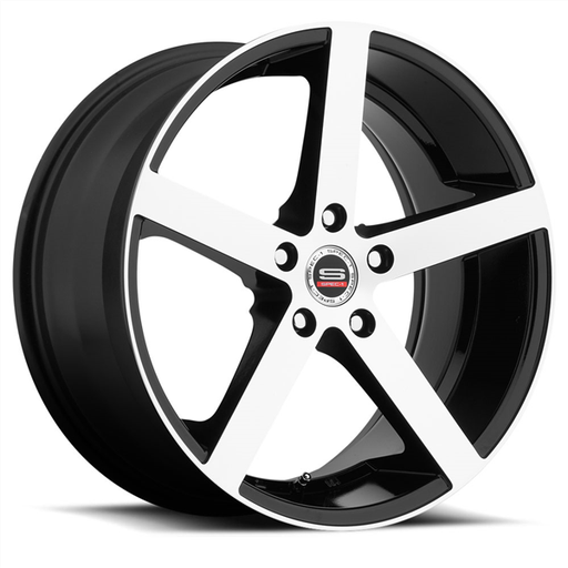 [SP10S-19104038GBM] SPEC-1 RACING SP-10 GLOSS BLACK/MACHINE 19X10 BLANK +38 +73.1 *STAGGERED* *5X100/5X4.25/5X112/5X4.5/